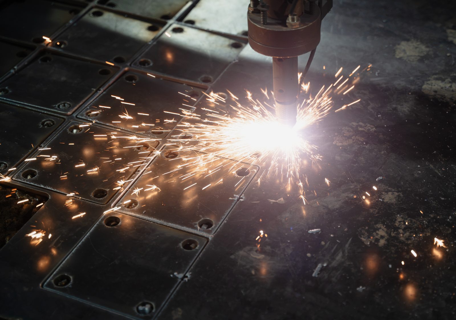 Plasma cutting of radiator child parts at Triveni