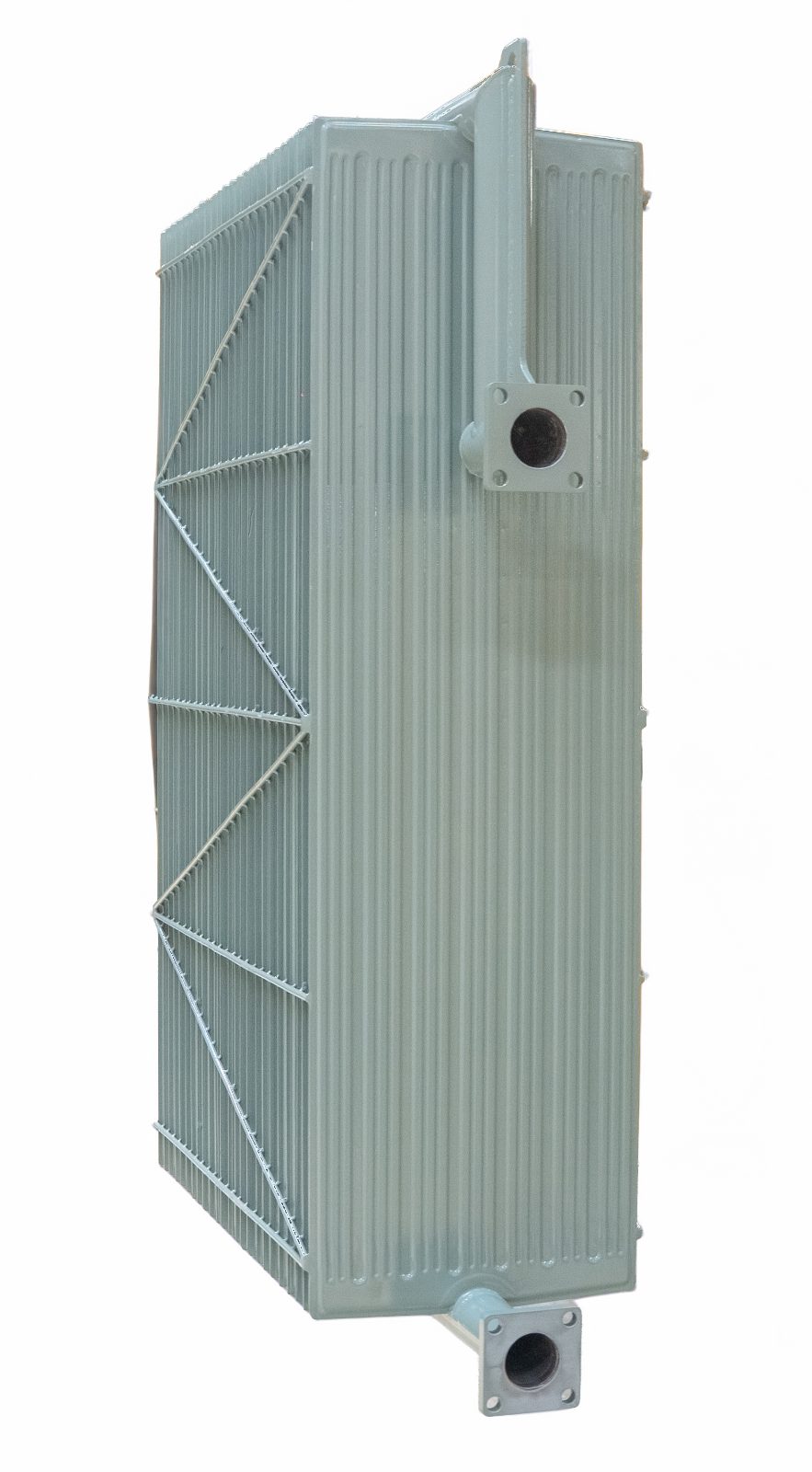 Swan neck radiator